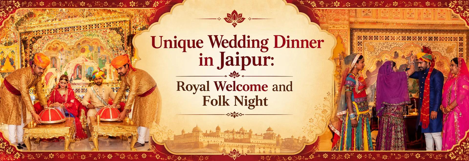 Unique Wedding Dinner in Jaipur: Royal Welcome, Folk Night and Rajasthani Feast for Your Guests