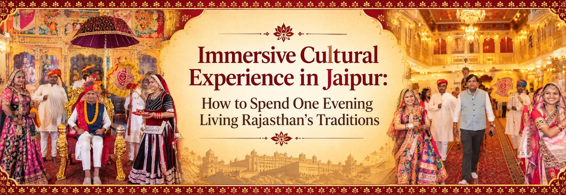Immersive Cultural Experience in Jaipur: How to Spend One Evening Living Rajasthan's Traditions