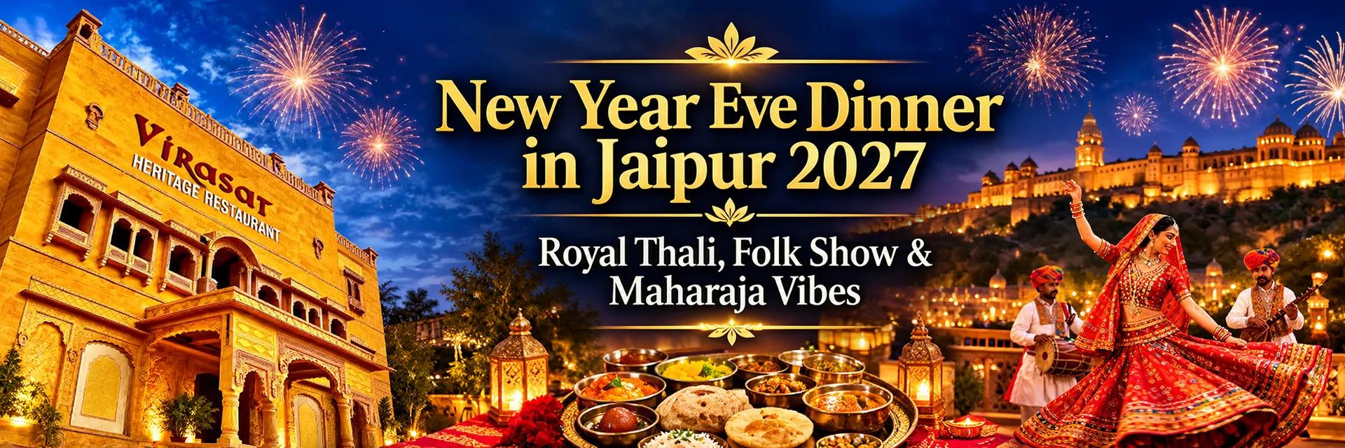 New Year Eve Dinner in Jaipur 2027: Royal Thali, Folk Show & Maharaja Vibes