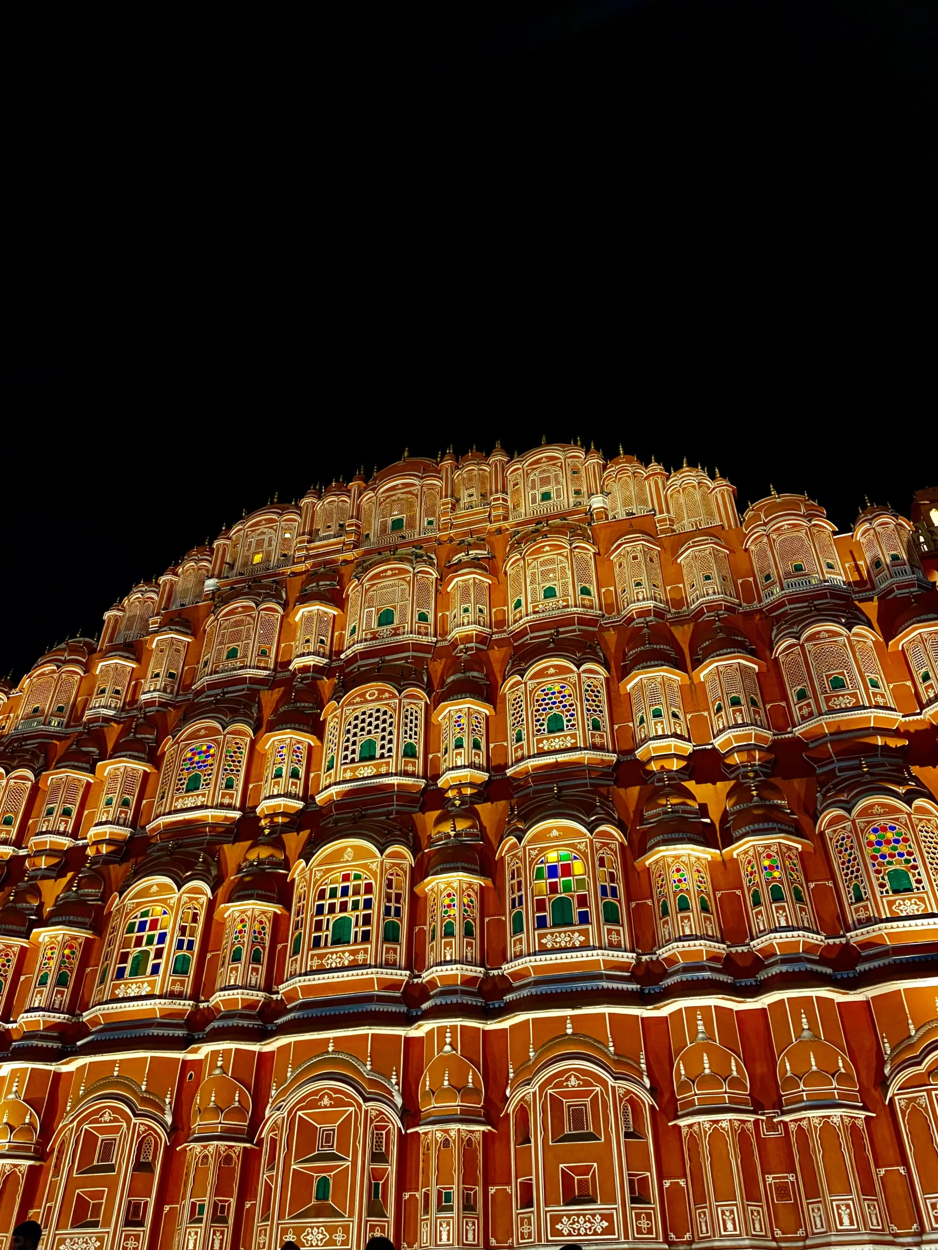 Hawa Mahal Illuminated