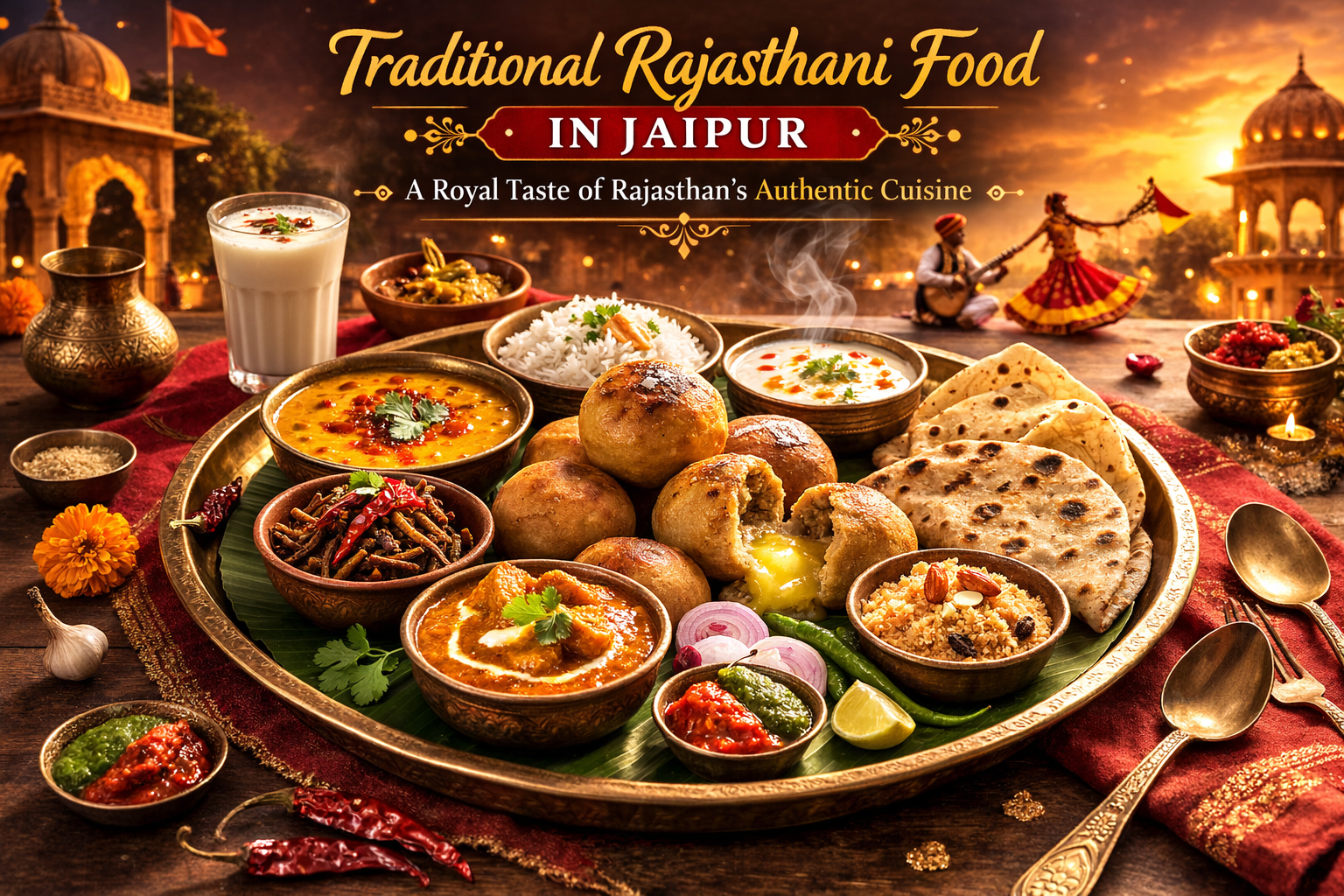 Traditional Vegetarian Rajasthani Food